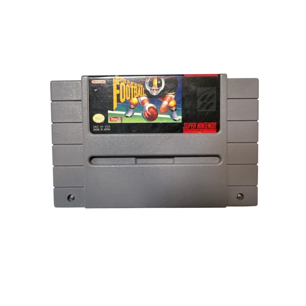 Super Play Action Football (SNES, 1992) Clean Label, Tested